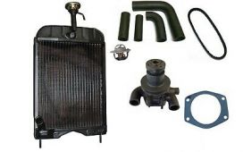 Massey Ferguson MF250 Tractor Radiator, Water pump and Radiator hose Kit