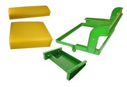 Seat Frame, Base with Toolbox & Seat Cushions John Deere M Tractor