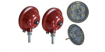 357885R92 Headlight set - IH Farmall Tractor - with LED Bulbs