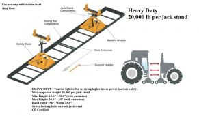 Clutch Replacement / Tractor Splitting Kit with rails & sliding stands 20,000lbs