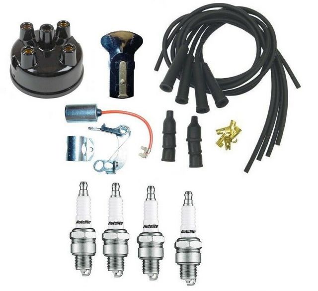 Case Tractor Autolite Distributor Ignition Tune Up Kit VA VAC 200 300 400 500