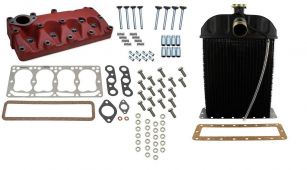 351878R92 Cylinder Head Kit & Radiator IH Farmall Cub, Cub LoBoy Tractor