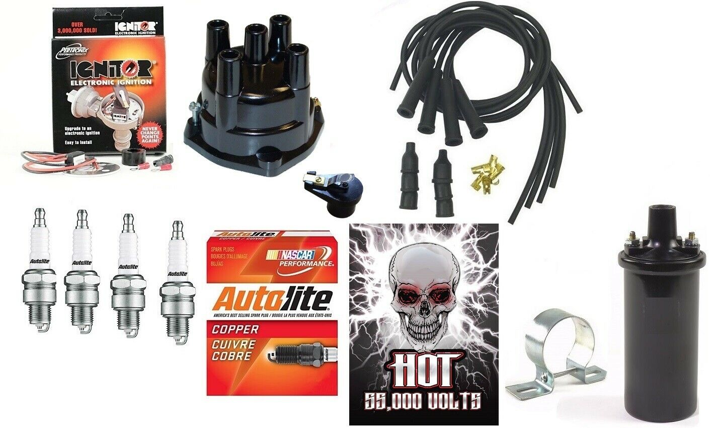 Electronic Ignition Kit & Hot Coil Ferguson To20, To30, To35 Tractor Delco Clip 02 Ulhr