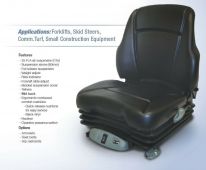 12V Air Suspension Seat ~ Black Vinyl