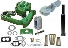 Intake & Exhaust Manifold, Muffler, Heat Exchange Kit John Deere 520 Tractor