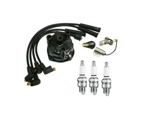 Complete Tune up Kit Massey Ferguson Tractor 4 Cyl gas Delco Distributor 