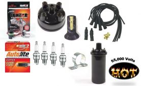 Electronic Ignition Kit & 12V Hot Coil - Case Tractor - Autolite / Prestolite Distributor