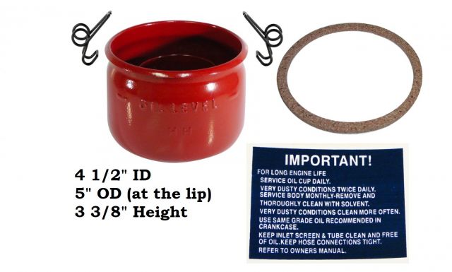 MMTractorParts.com: B5NN9658A Air Cleaner Oil Cup & Clips - Ford