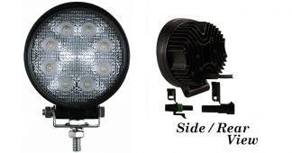 Round LED Rear Work Light / Lamp - 1890 Lumens