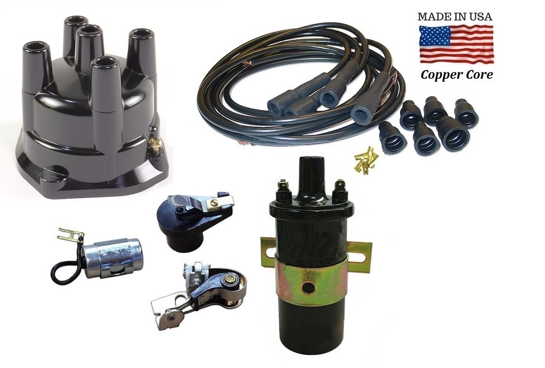 Distributor Ignition Tune up Kit & 12 Volt Coil