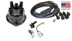 Distributor Ignition Tune up Kit - Delco Screw-held Distributor ~ 4 Cylinder