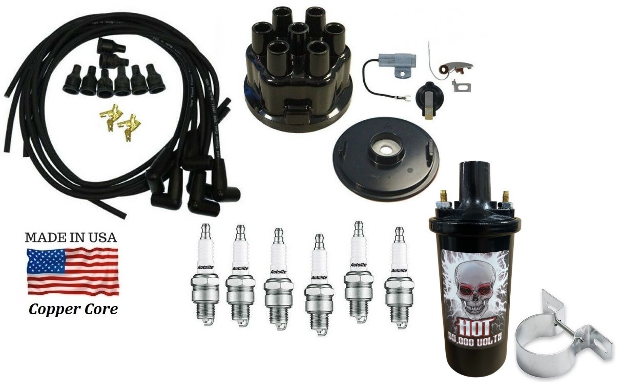 Farmall H & Super M Tractor Ignition Tune-Up Kit With 12V Hot Coil – IH Distributor – SouthernOak