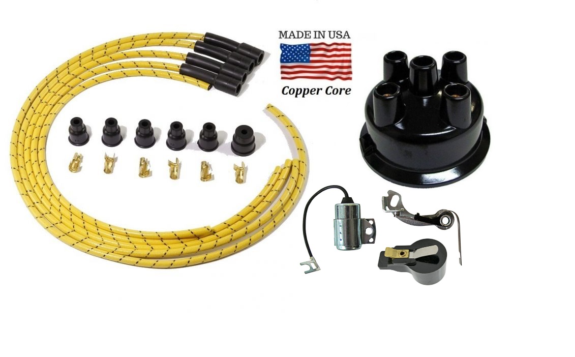 Ignition Tune up Kit Fits Case Tractor Autolite / Prestolite Distributor Tail Ro