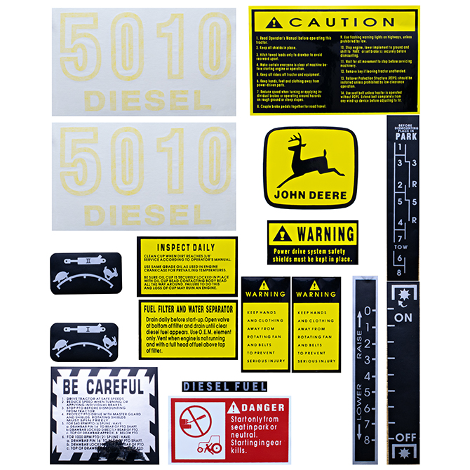Complete Decal Kit John Deere 5010