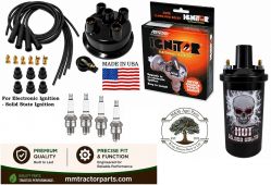 Electronic Ignition Conversion Kit & 12V Hot Coil - John Deere Tractor - Prestolite Distributor