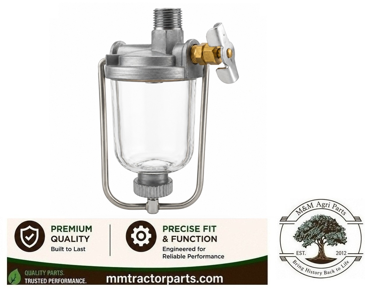 S IDEWINDER COMPACTⅡ MMTractorParts.com: 10A3809 Fuel Strainer Sediment Bowl