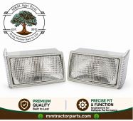 1964881C2 1964882C2 Headlight Assembly Pair - Glass Lenses w/ Bulbs -  Case IH Tractor