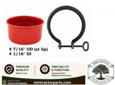 H6054 Oil Bath Air Cleaner Cup & Clamp - Oliver 60 66 Super 66 Tractor