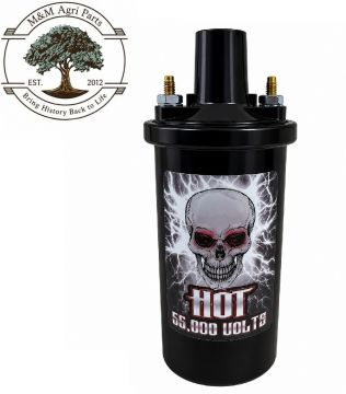 6 Volt Hot Rated Distributor Ignition Coil - 55,000 Volts