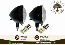 AT10571T Headlight Assembly Set - John Deere Tractor - with LED Bulbs